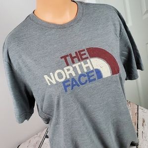North Face Shirt Americana Red White Blue